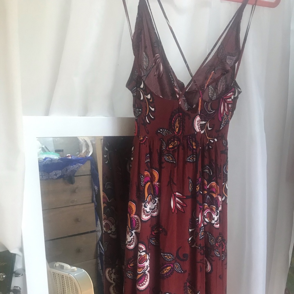 Spaghetti Strap floral maxi dress small